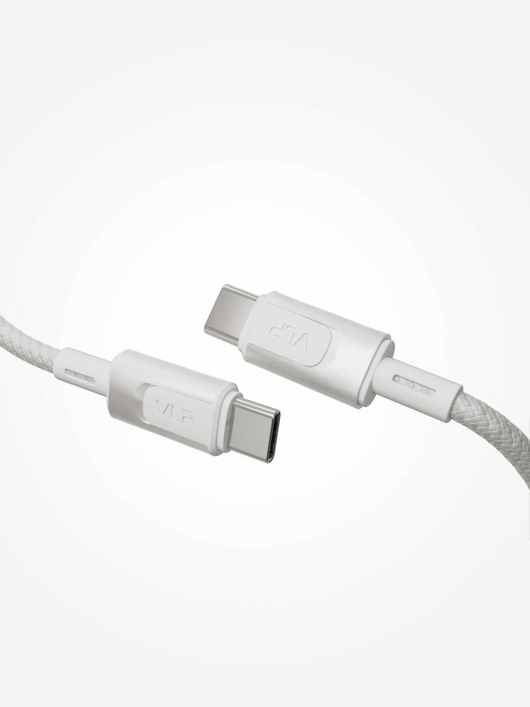 Дата-кабель VLP Force Line 100W USB-C + USB-C, 2.0м, Белый