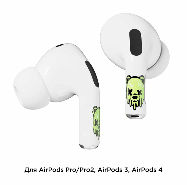 Наклейки "vlp" Easy Art для AirPods Pro/Pro2, glowing bear