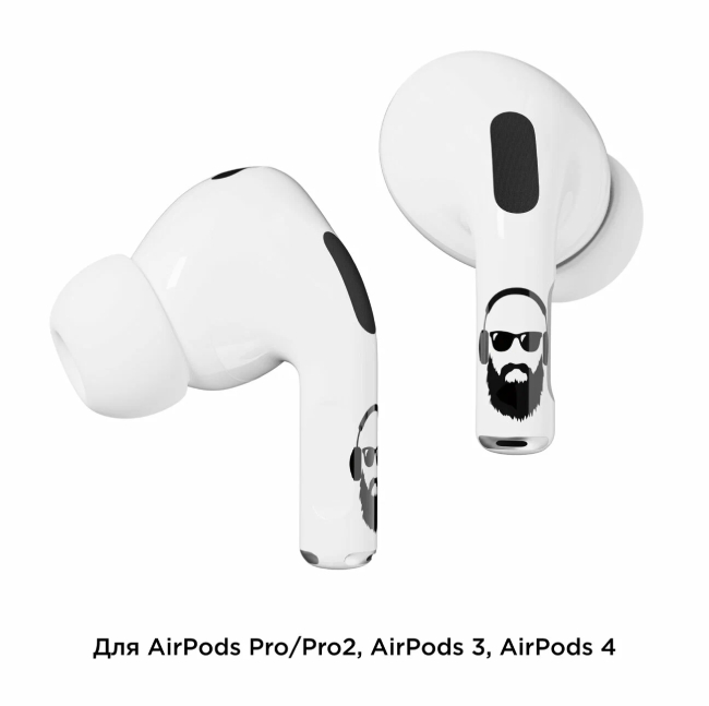 Наклейки "vlp" Easy Art для AirPods Pro/Pro2, bearded man