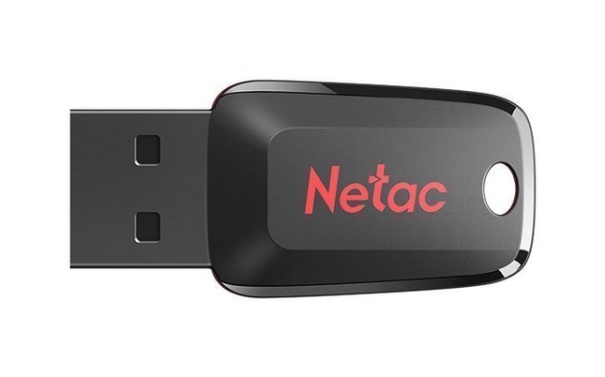 Флеш-накопитель USB 3.2 Netac 128Гб U197 mini, Черный/Красный