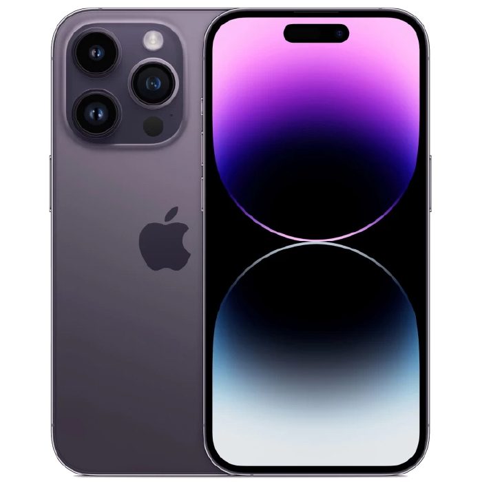 iPhone 14 Pro Max 256Гб, Темно-фиолетовый (1 sim + eSIM / 78% / Без коробки) - Б/У (мелкие царапины)