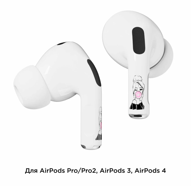 Наклейки "vlp" Easy Art для AirPods Pro/Pro2, bubble gum