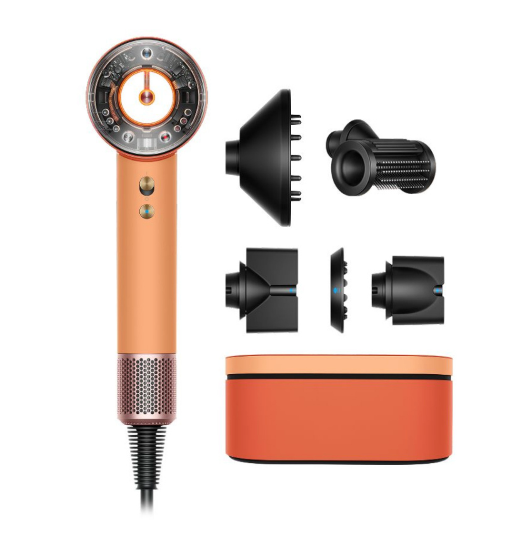 Фен Dyson Supersonic Nural HD16, Абрикосовый/Топаз - Подарочный кейс для хранения