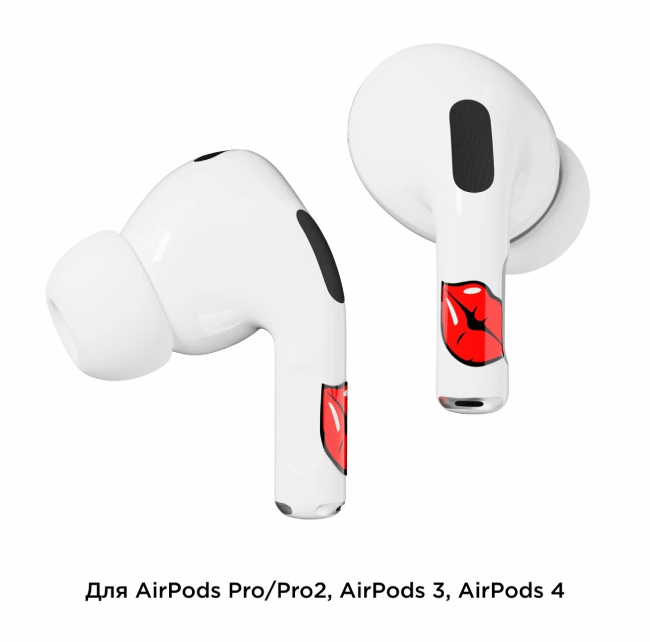 Наклейки "vlp" Easy Art для AirPods Pro/Pro2, kiss