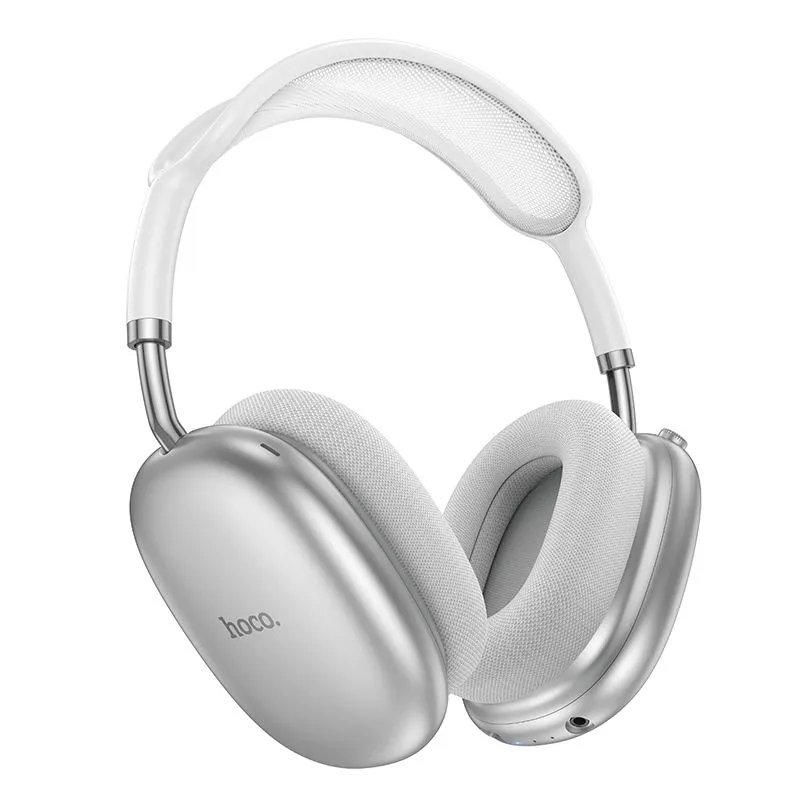 Беспроводные накладные наушники HOCO W55 Plus, Серебристый