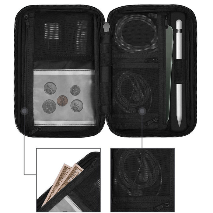 Органайзер для аксессуаров WiWu Camou Travel pouch, Серый
