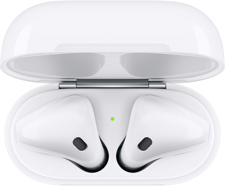 Apple AirPods 2, MV7N2, Хрипят динамики / high copy, Белый - Б/У