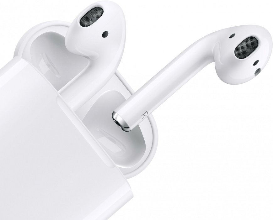 Apple AirPods 2, MV7N2), Не заряжаются наушники в кейсе / high copy, Белый - Б/У