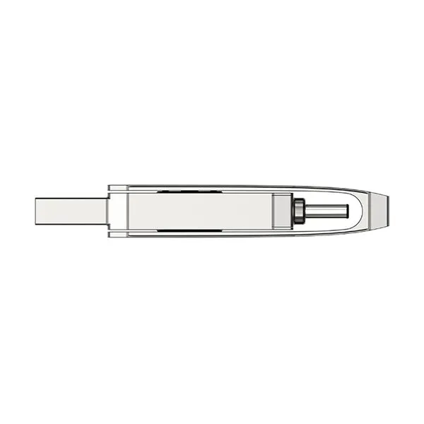 Флеш-накопитель USB 3.0 128GB Netac U782C Dual (USB 3.0/3.1 + Type C), Серебро