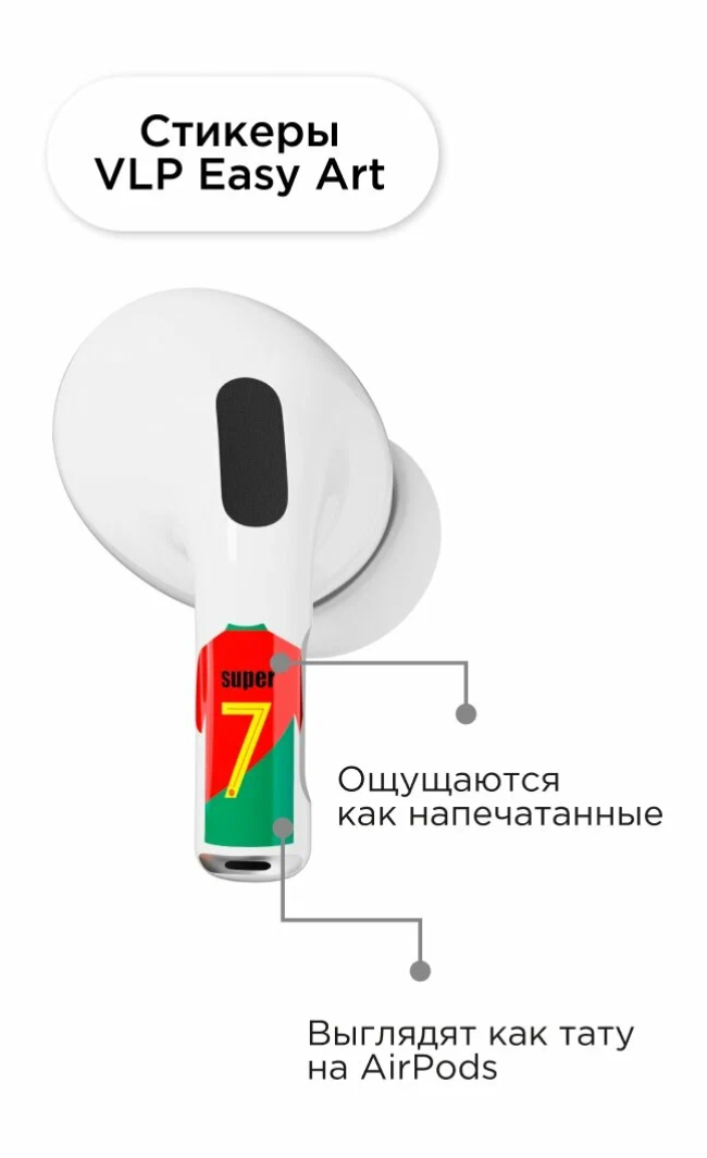 Наклейки "vlp" Easy Art для AirPods Pro/Pro2, number 7