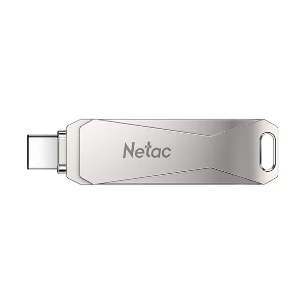 Флеш-накопитель USB 3.0 128GB Netac U782C Dual (USB 3.0/3.1 + Type C), Серебро