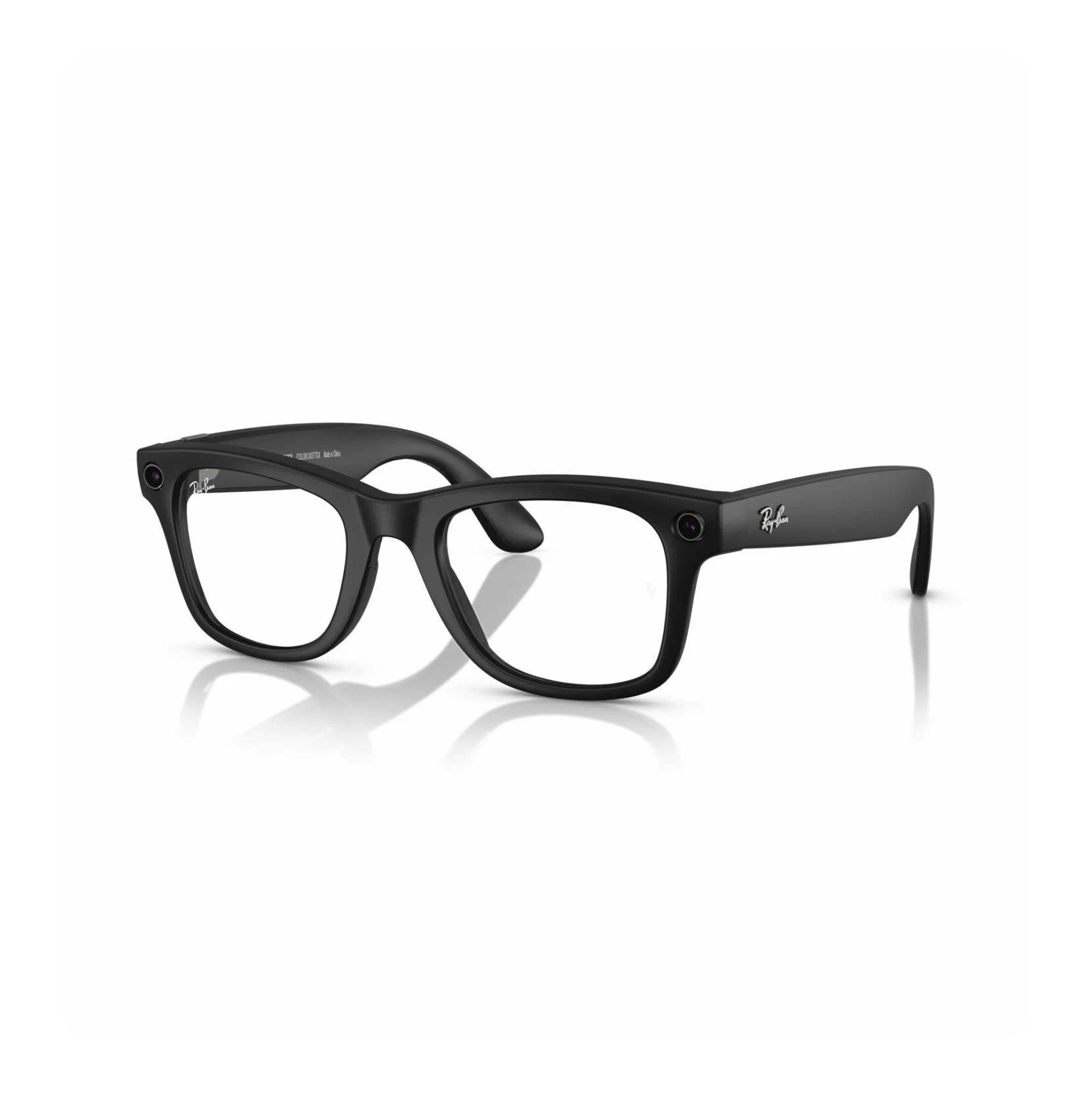 RayBan Meta Wayfarer, 155/53 размер, Матовый черный/прозрачный с переходом в графитово-зеленый, RW4008 в 