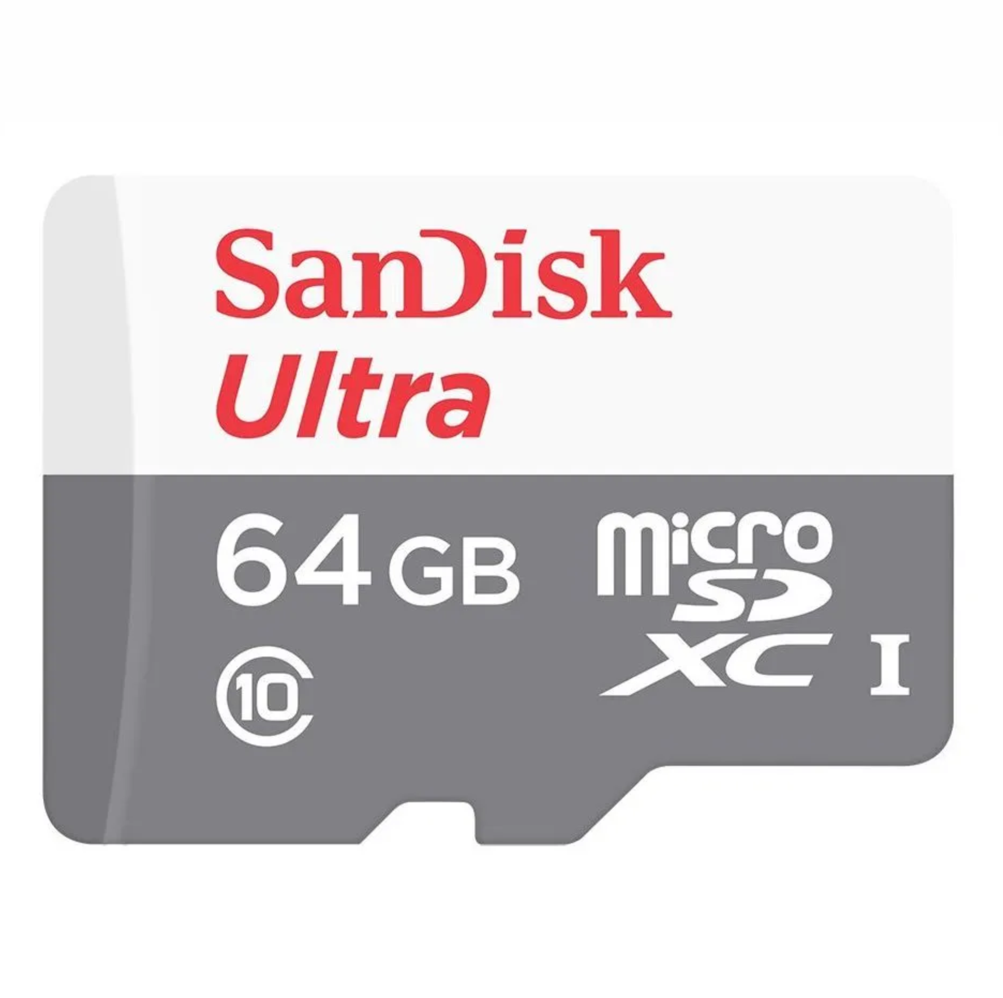 Карта памяти MicroSD 64Гб  SanDisk Class 10 Ultra Android (80мб/с) + SD адаптер